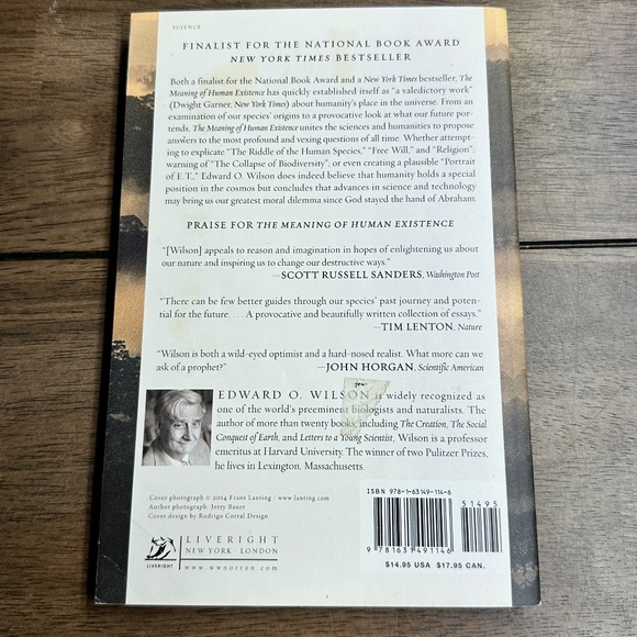 The Meaning of Human Existence By Edward O. Wilson (2014) Humanity, Philosophy - Picture 4 of 6